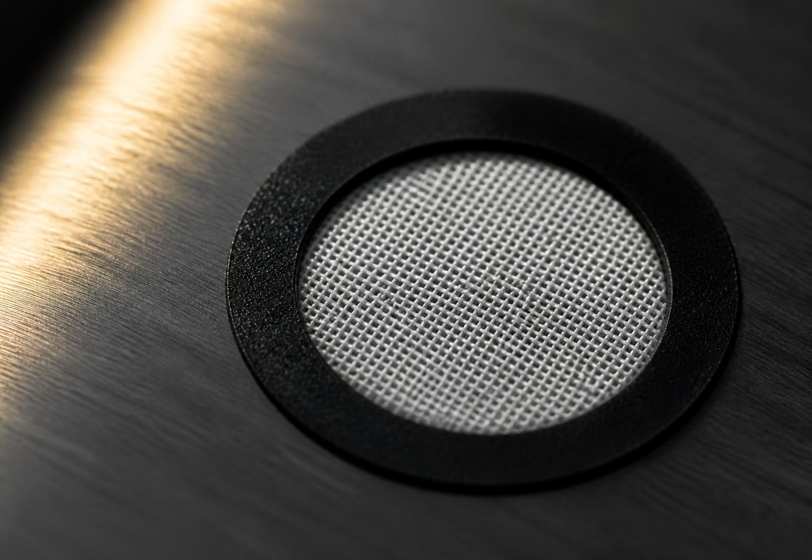 SELENE acoustic vent — precision mesh membrane assembly for portable electronics