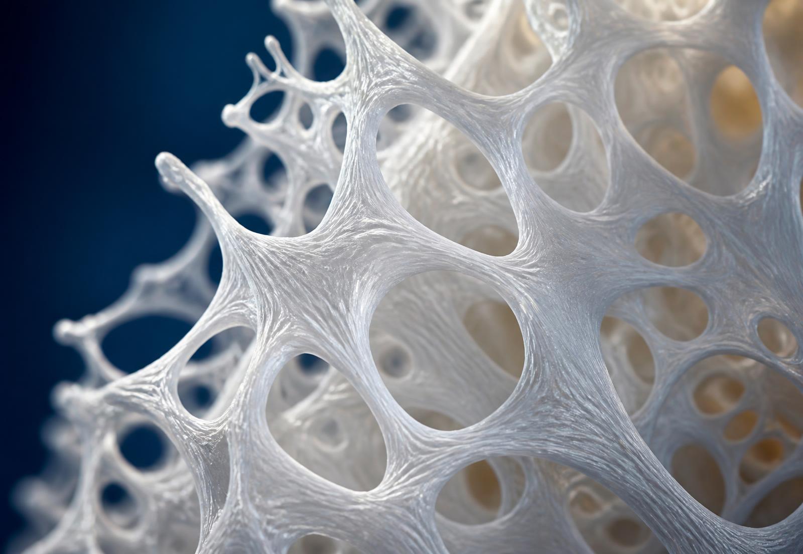 SELENE ePTFE membrane microstructure — expanded PTFE node-and-fibril architecture